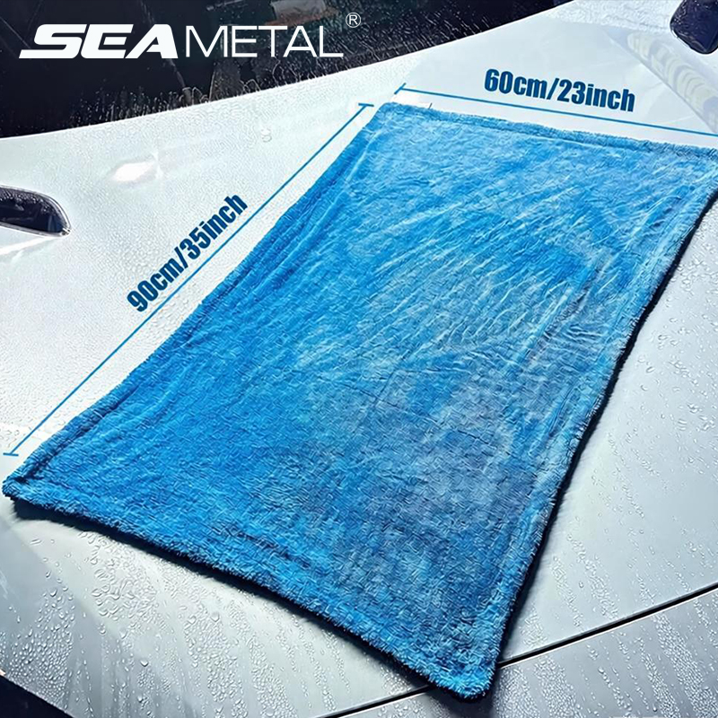 Microfiber Towel Detailing - SEAMETAL 1200GSM Car Wash Microfiber Towel
