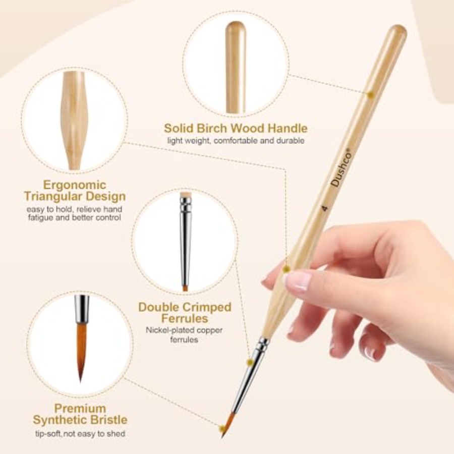 10 pcs Miniature Detail Paint  – обзор и цена Detailing Brush Set