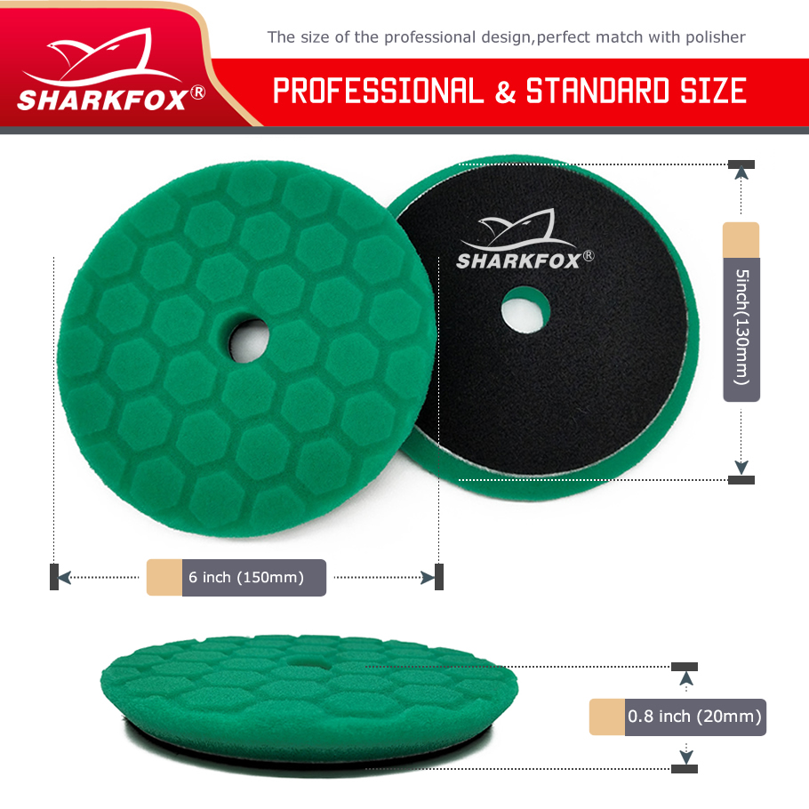 Sharkfox 5 pieces/set 5 Inch(1 – обзор и цена Polish Pad Set Buffer
