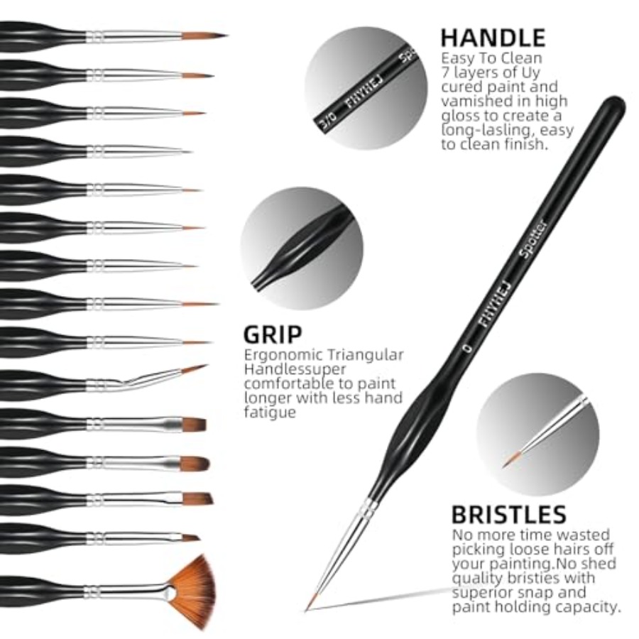 Detail Paint Brushes Set, 15PC – обзор и цена Detailing Brush Set