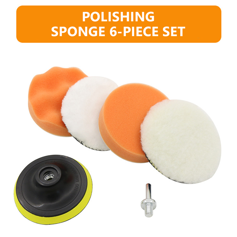 6pcs/set Car Polishing Sponge  – обзор и цена Polish Pad Set Buffer