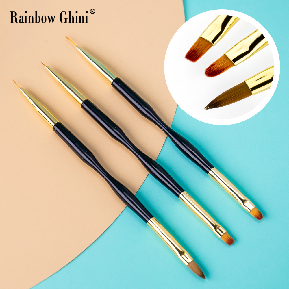 Rainbow Ghini 3Pcs/Set Dual He – обзор и цена Detailing Brush Set