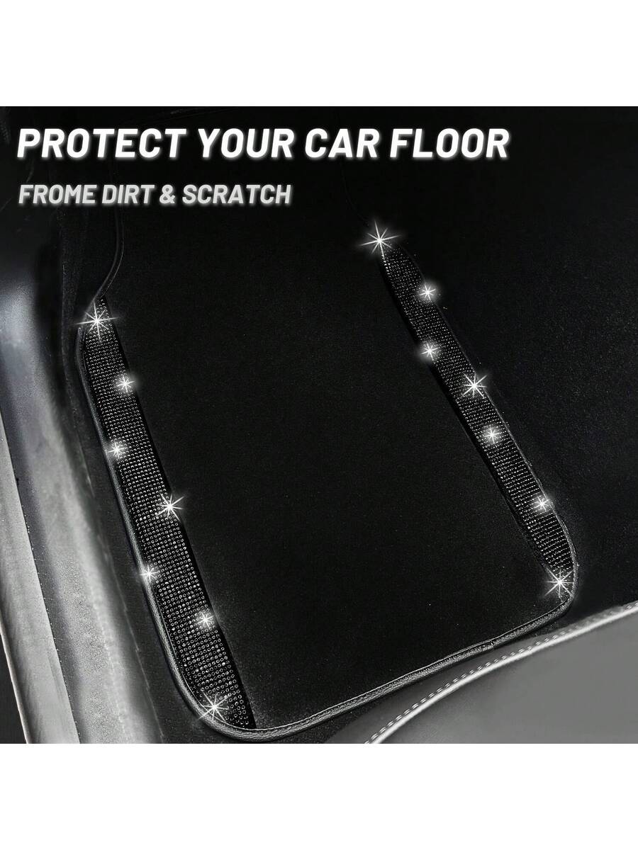 Bling Car Floor Mats Set With  – обзор и цена Dirt Brush Interior