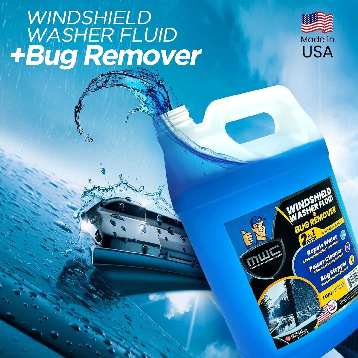 Windshield Washer Fluid, Ready – обзор и цена Glass Cleaner Streak