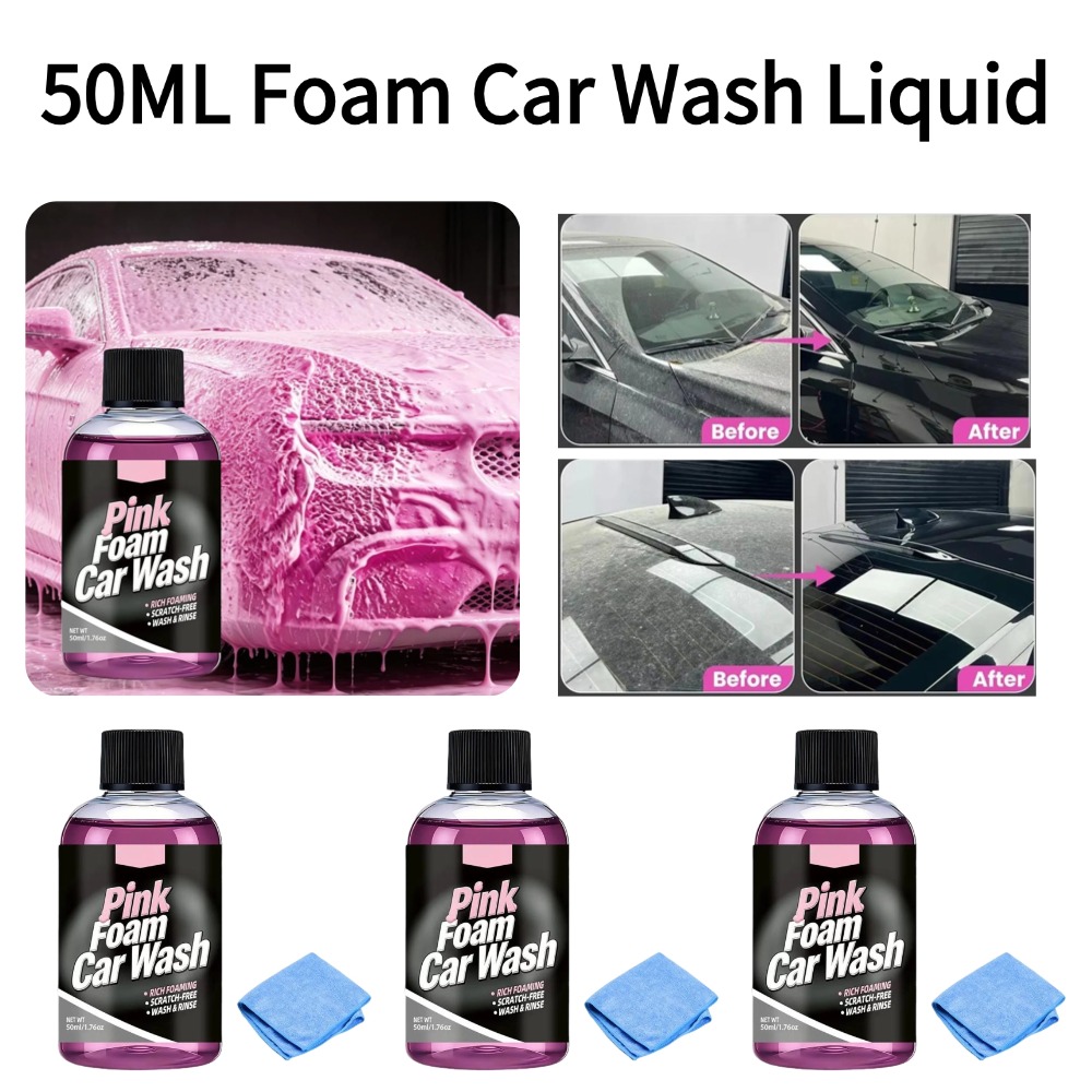 50ml Foam Car Wash Liquid Acti – обзор и цена Microfiber Towel Detailing