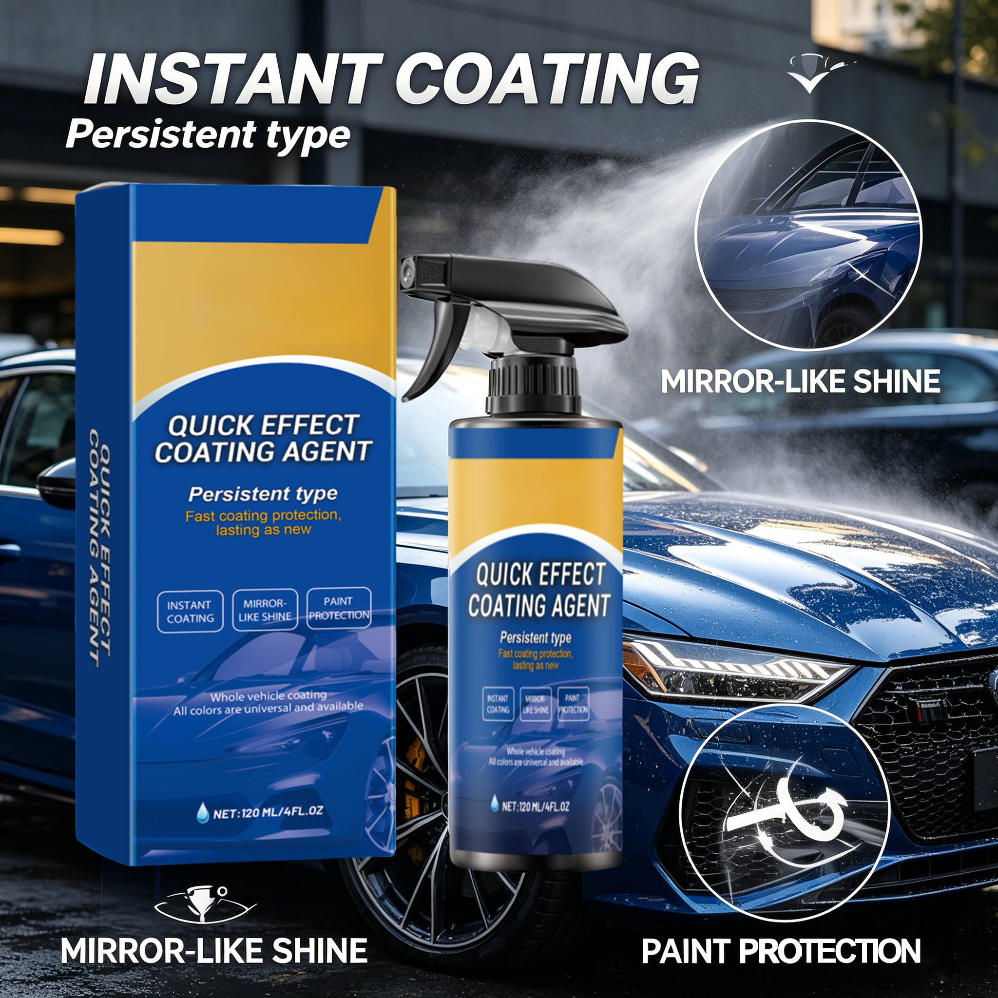 Car Quick Coating Agent Spray  – обзор и цена Car Wax Ceramic Coating