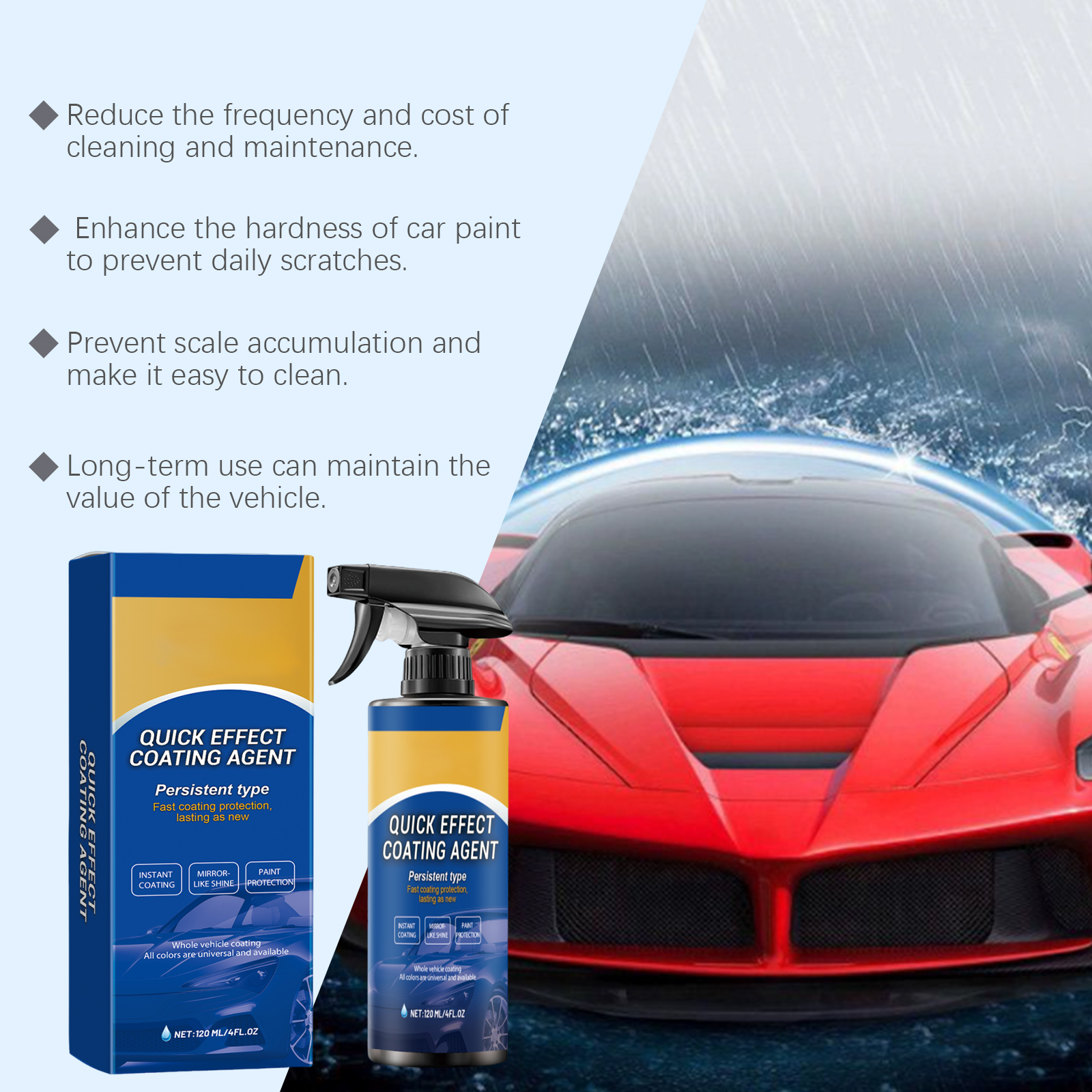 Car Quick Coating Agent Spray  – обзор и цена Car Wax Ceramic Coating