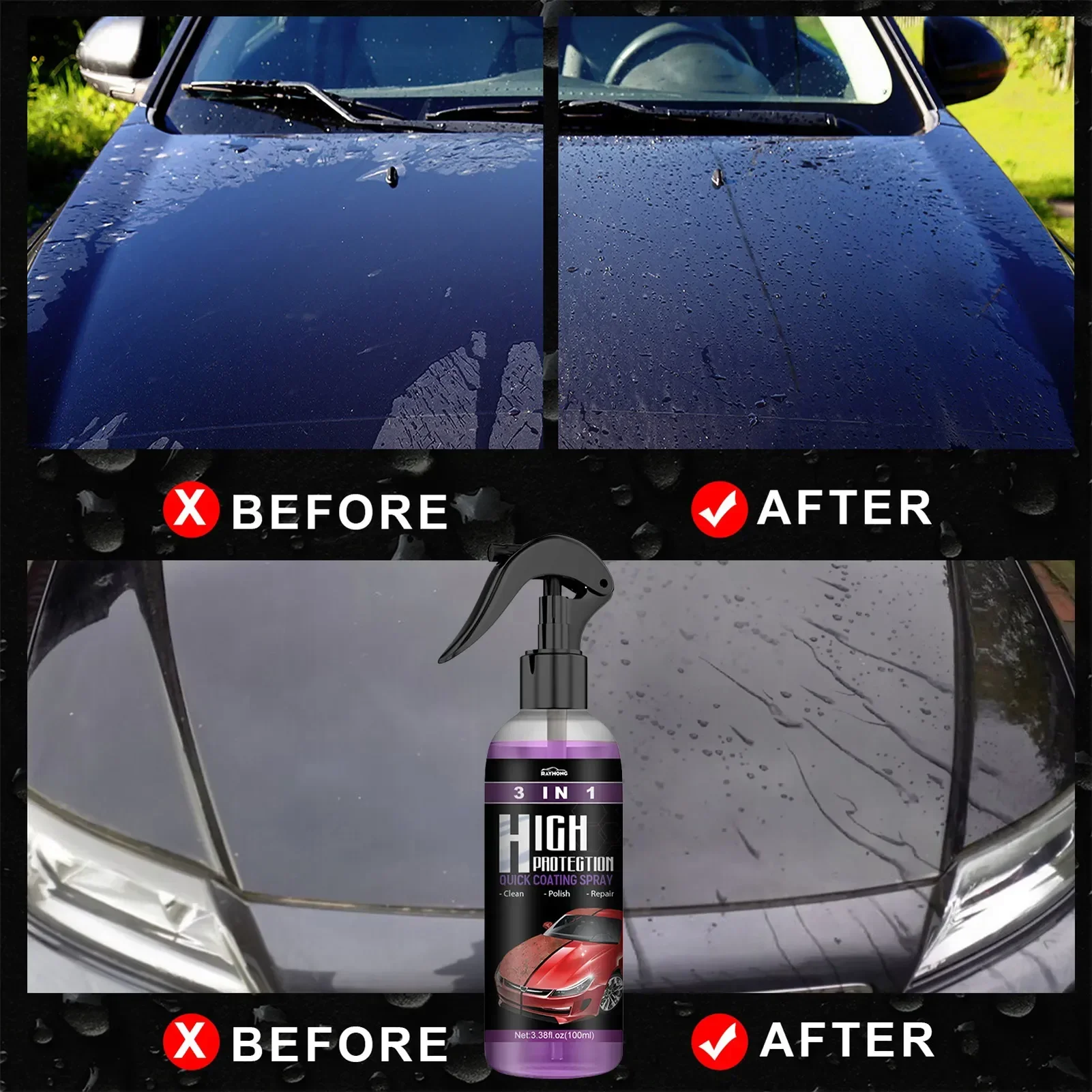 3 in 1 Car Ceramic Liquid Coat – обзор и цена Car Wax Ceramic Coating
