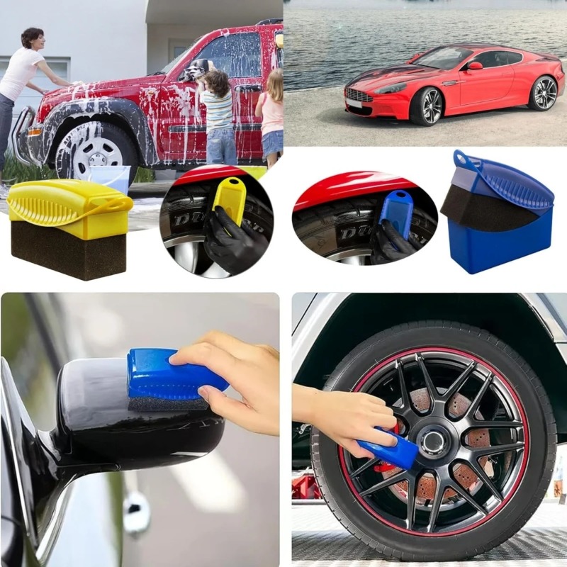 Car Wheel Hub Brush Lidded Pol – обзор и цена Wax Applicator Pad
