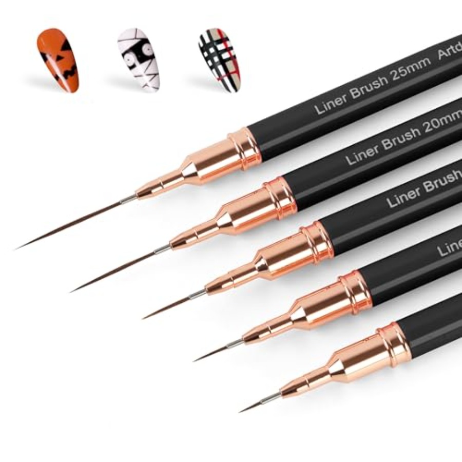 Metallic Nail Art Pens, Liner  – обзор и цена Detailing Brush Set